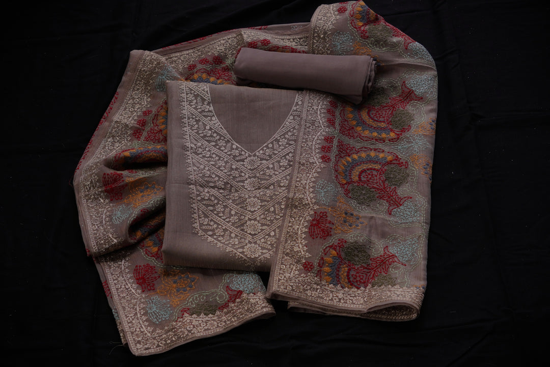Crush tissue Unstitched Suit set
