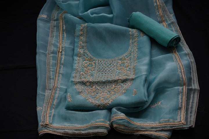 Glass tissue Unstitched Suit set