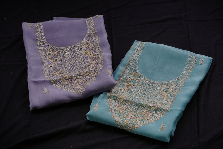 Glass tissue Unstitched Suit set