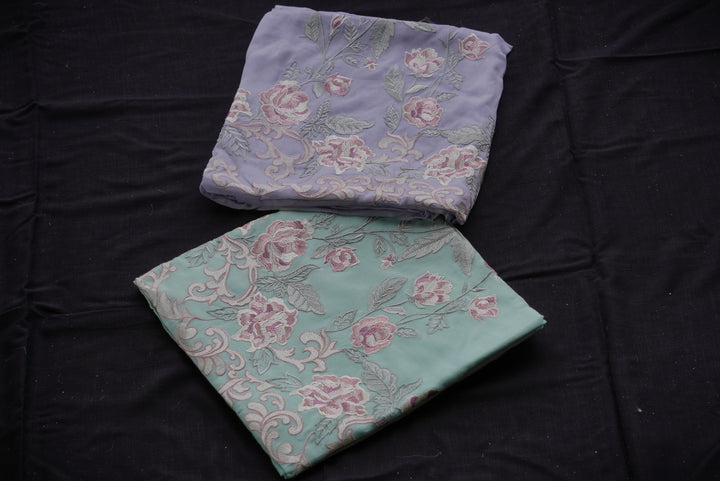 Organza unstitched suit set