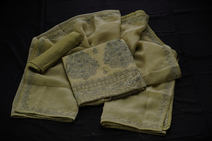 Pure crush tissue Unstitched Suit