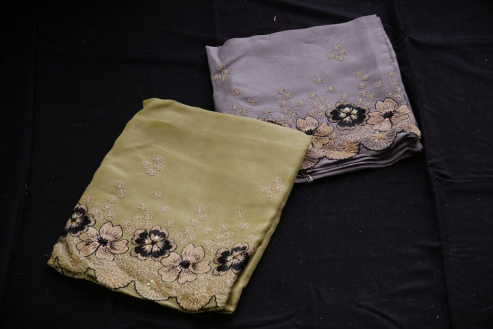 Organza Unstitched Suit set