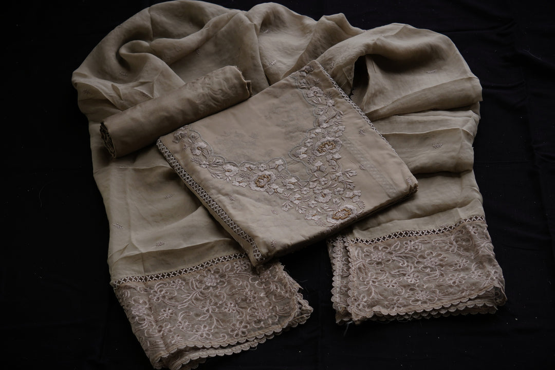 Mul cotton Unstitched Suit set