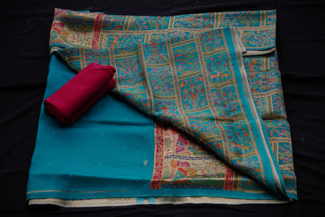Dola silk Unstitched Suit set