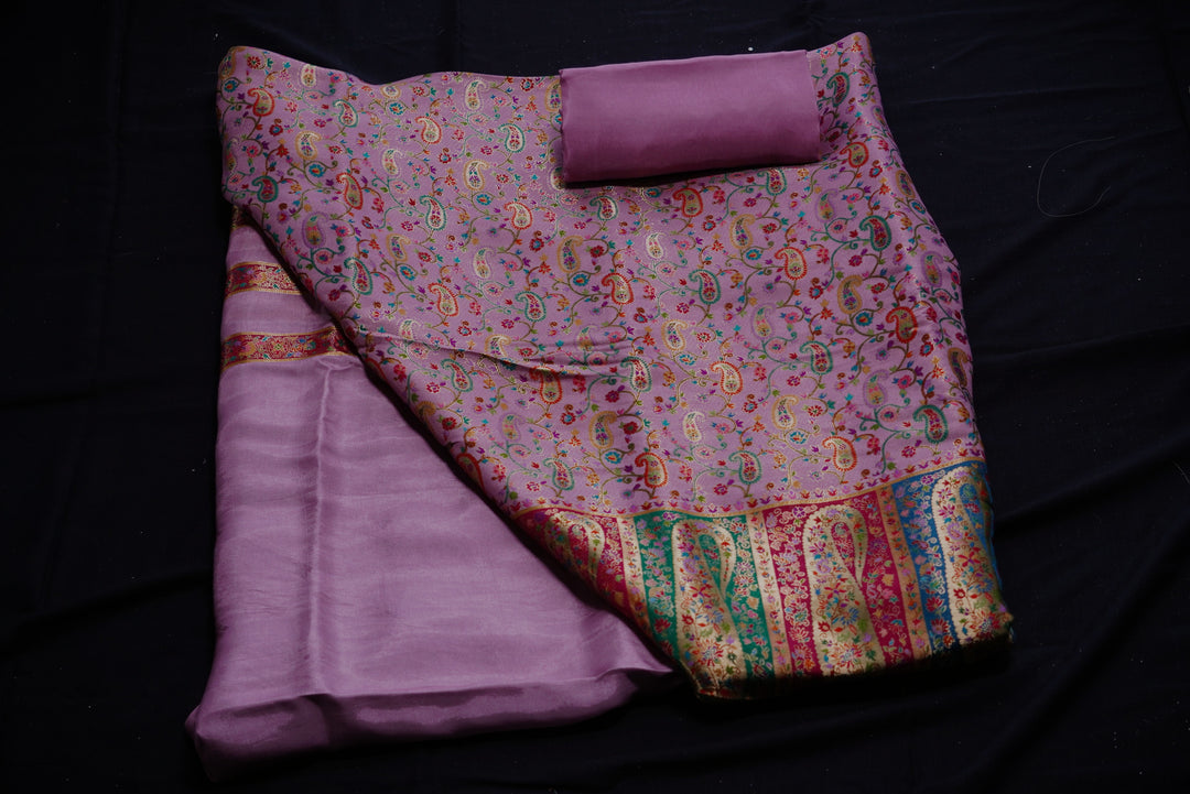 Dola Silk Unstitched Suit set