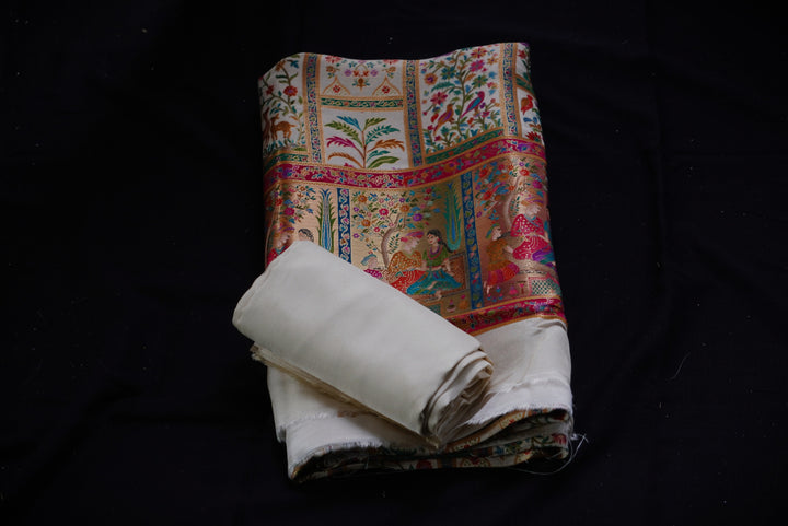 Dola silk Unstitched Suit set