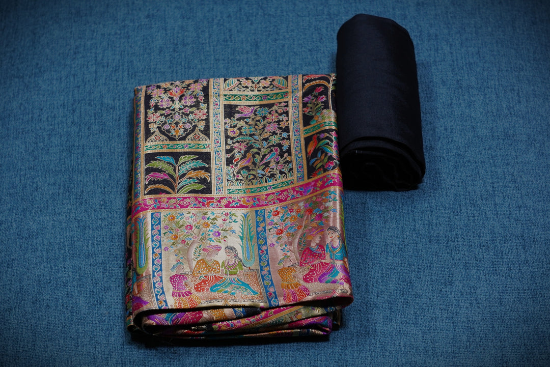 Dola silk Unstitched Suit set