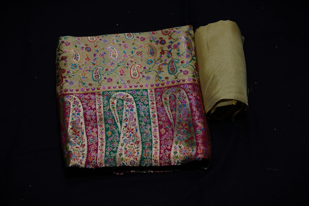 Dola Silk Unstitched Suit set