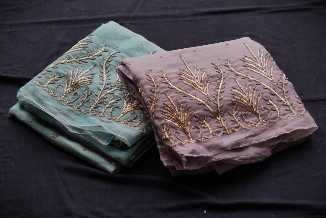 Silk Tissue Unstitched Suit Set