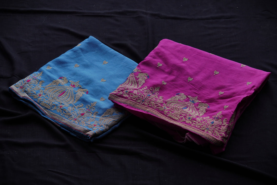 Khadi Silk Unstitched Suit Set