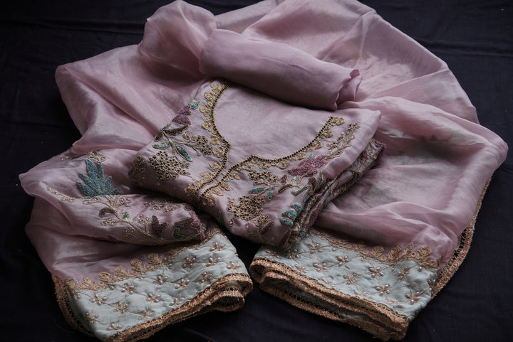 Silk Unstitched Suit Set