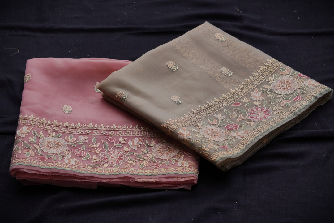 Organza Unstitched Suit Set