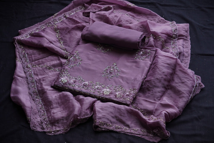 Silk Unstitched Suit Set