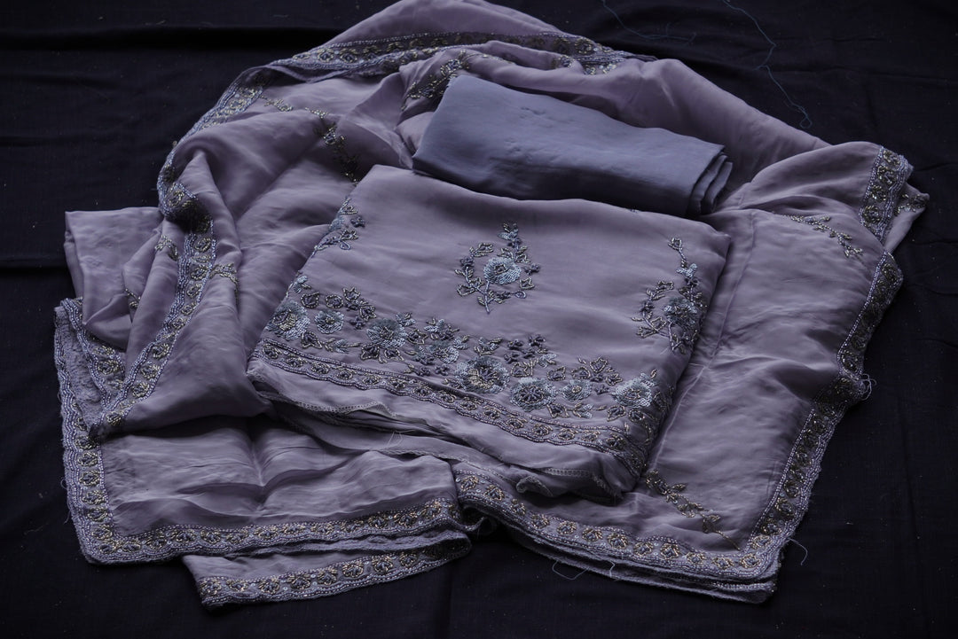 Silk Unstitched Suit Set