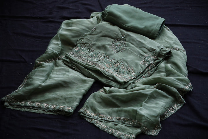 Silk Unstitched Suit Set