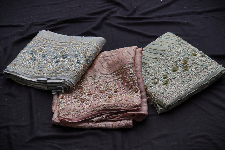 Giraffe Silk Unstitched Suit Set