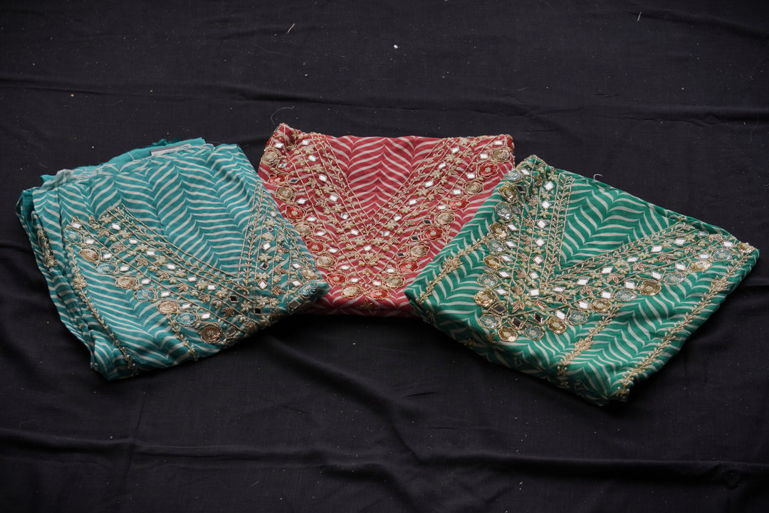 Organza Ustitched Suit Set