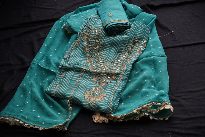 Organza Ustitched Suit Set