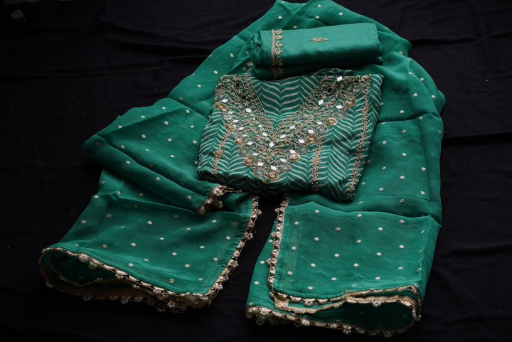 Organza Ustitched Suit Set