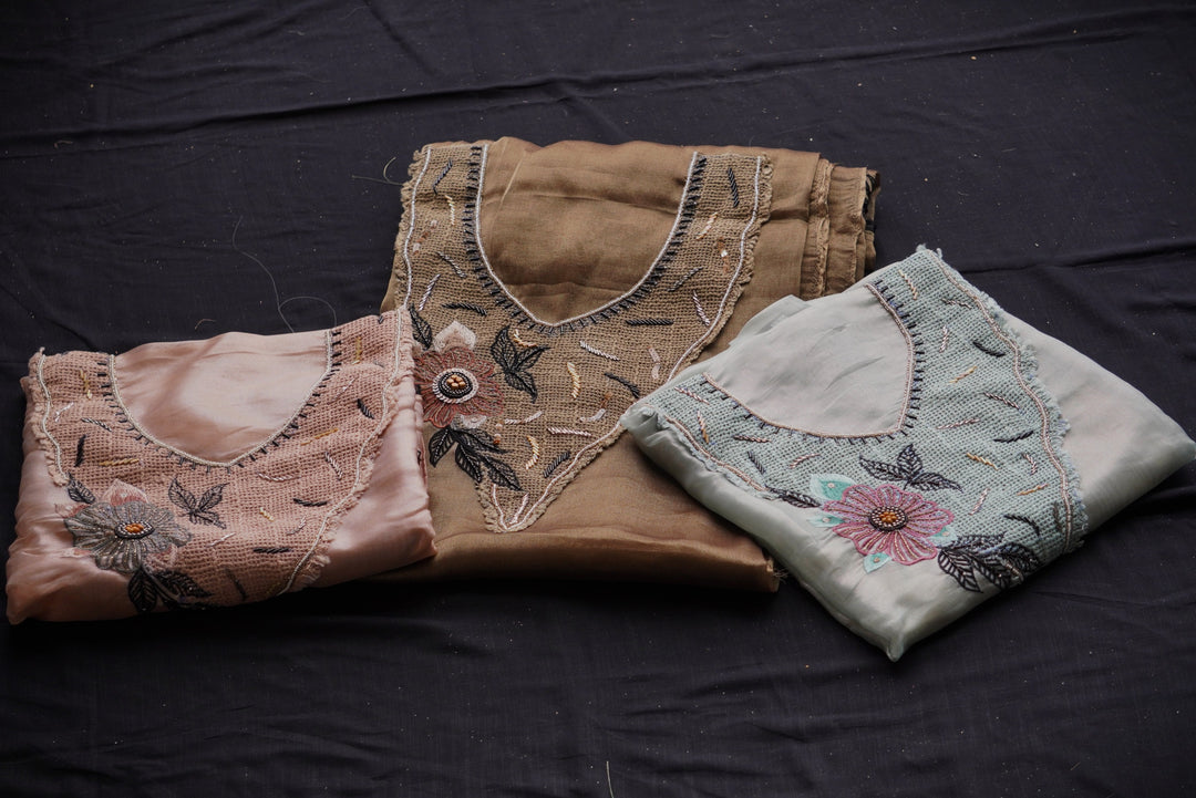 Shasha Silk Unstitched Suit Set