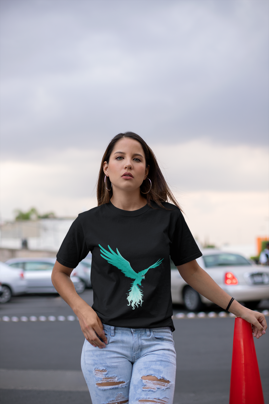 Gphoenix Printed Tshirt by UQ(Black)