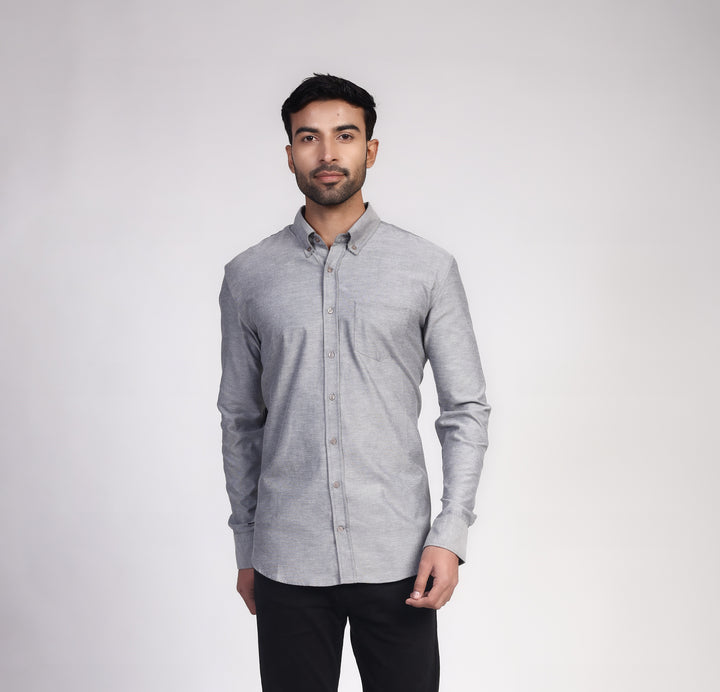 Oxford Shirt -  Dark Grey