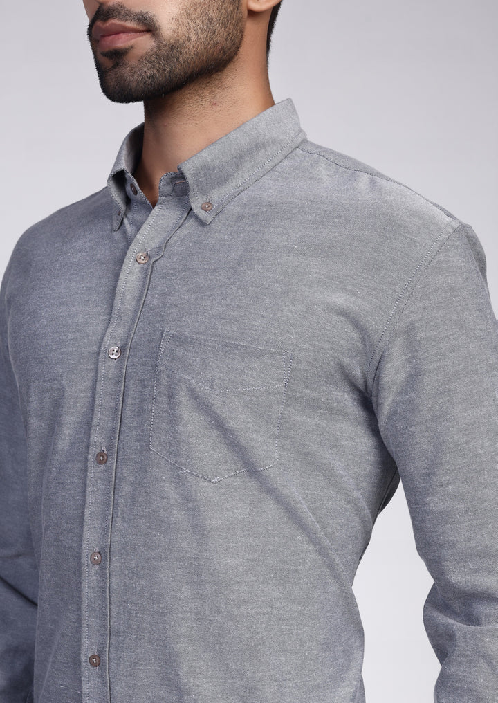 Oxford Shirt -  Dark Grey