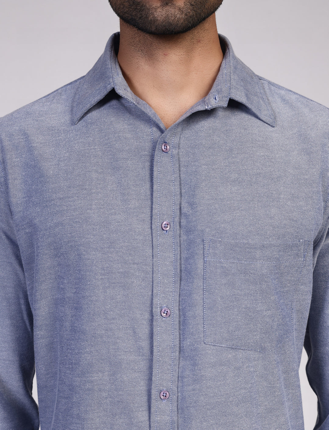 Oxford Shirt - Navy Blue / Chambray