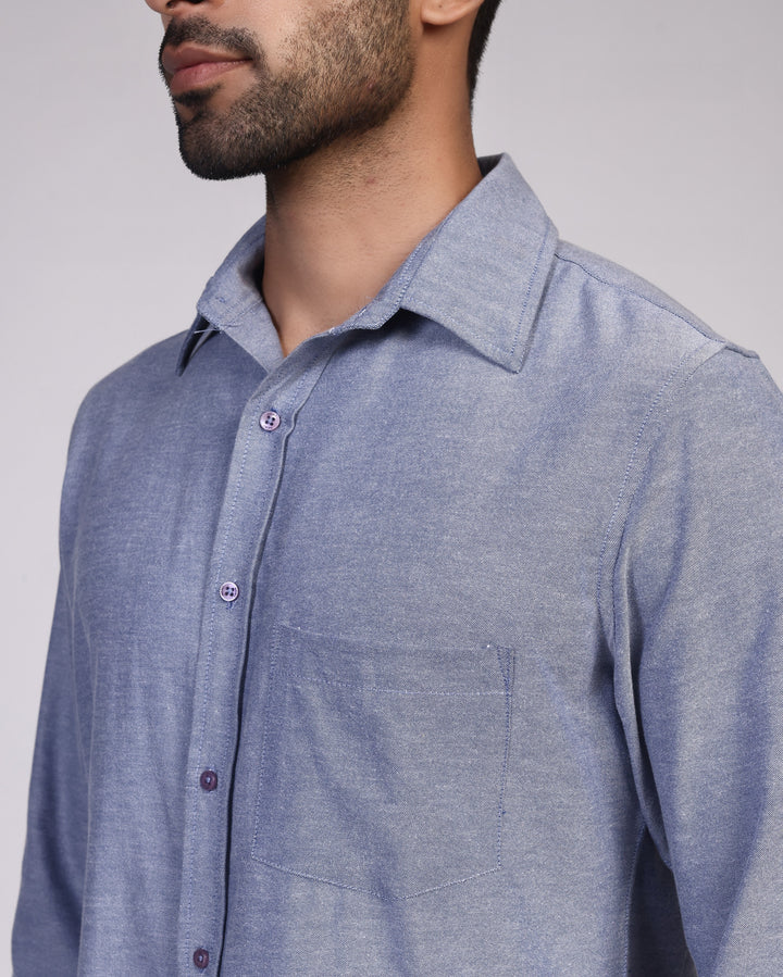 Oxford Shirt - Navy Blue / Chambray