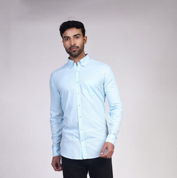 Linen Shirt - Light Blue