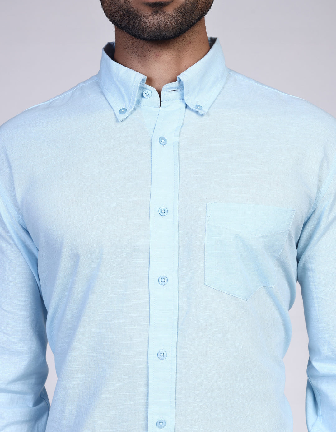 Linen Shirt - Light Blue