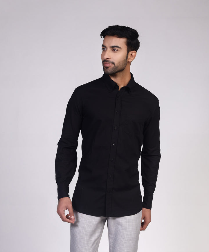 Linen Shirt - Black