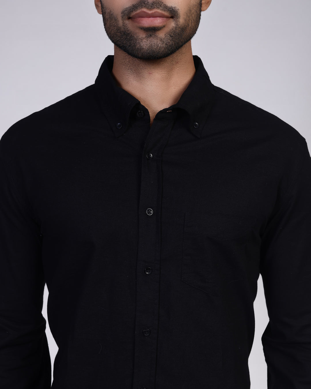 Linen Shirt - Black