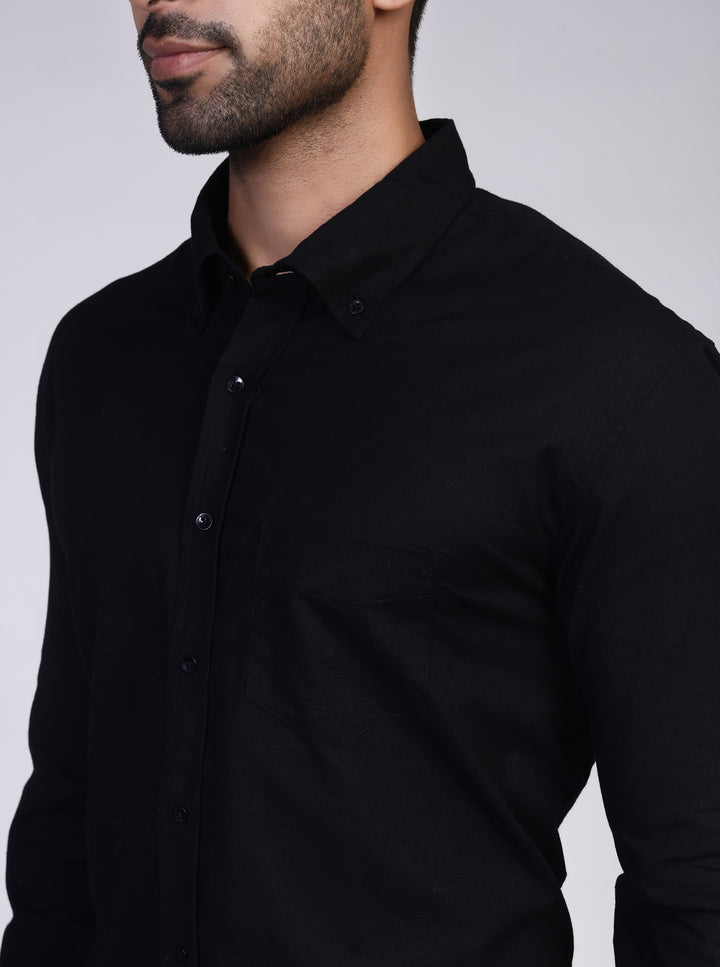 Linen Shirt - Black