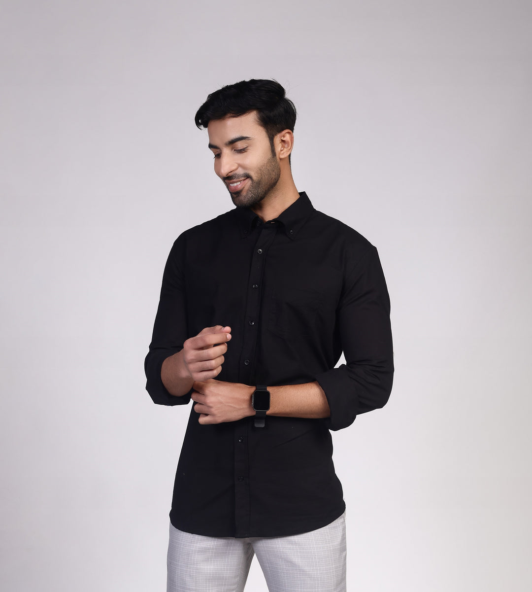 Linen Shirt - Black