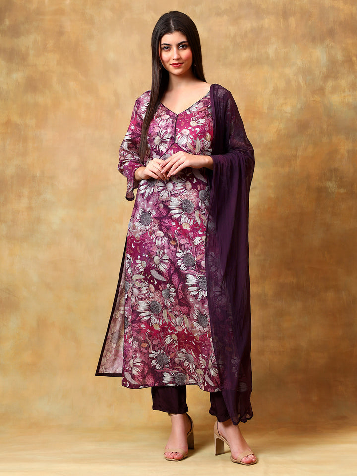 Floral Cotton Kurta Set