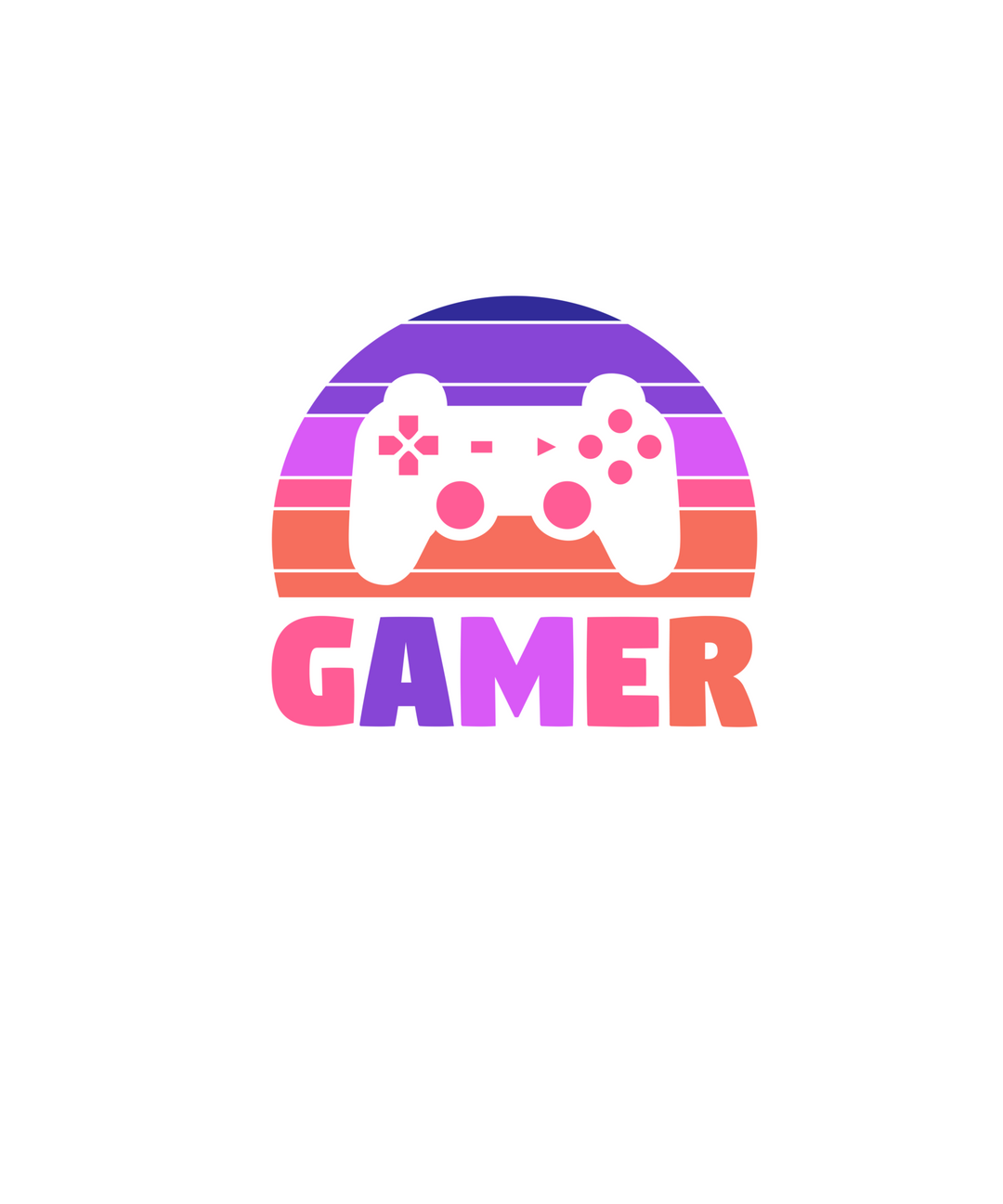 Gamer Printed Tshirt by UQ(White)