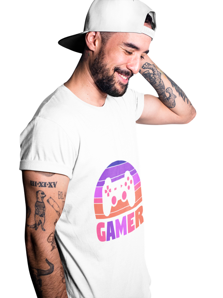 Gamer Printed Tshirt by UQ(White)