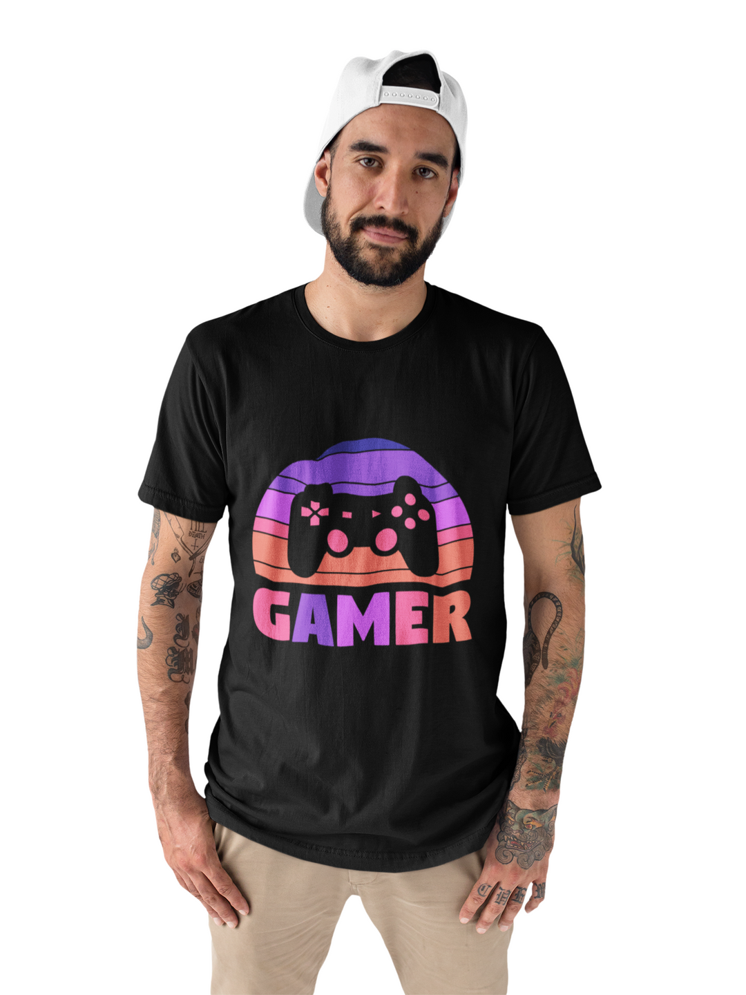 Gamer Printed Tshirt by UQ(Black)