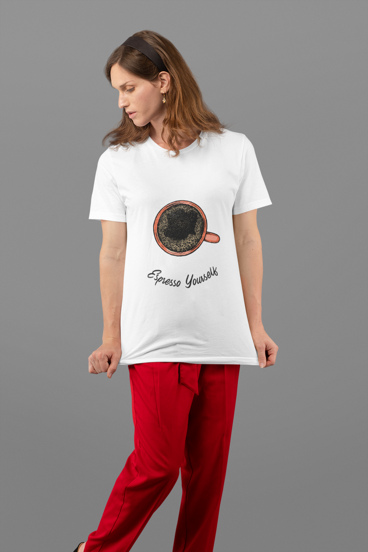 Cup Printed Tshirt by UQ(White)