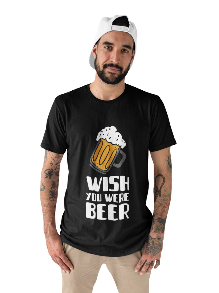 Beer Printed Tshirt by UQ(Black)