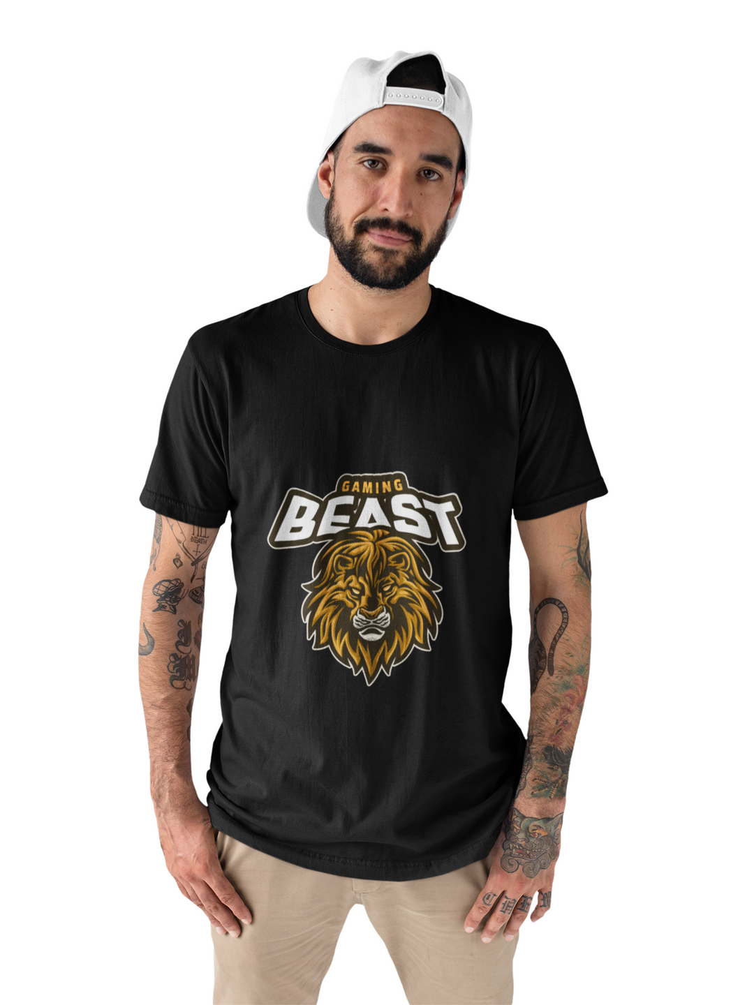 Gaming Beast Printed Tshirt by UQ(Black)