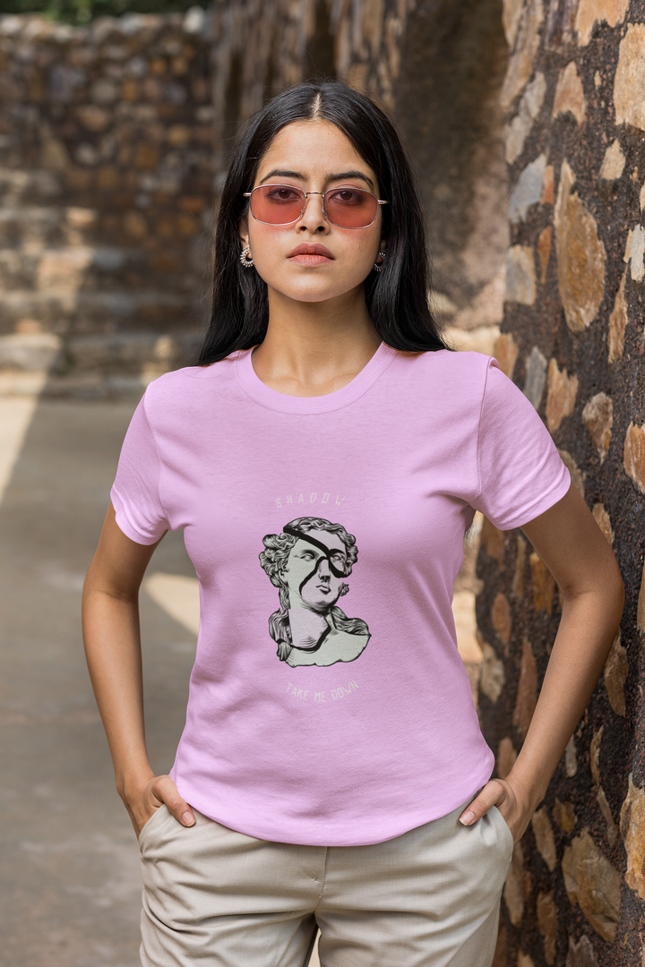 Statue Printed Tshirt (Lilac)