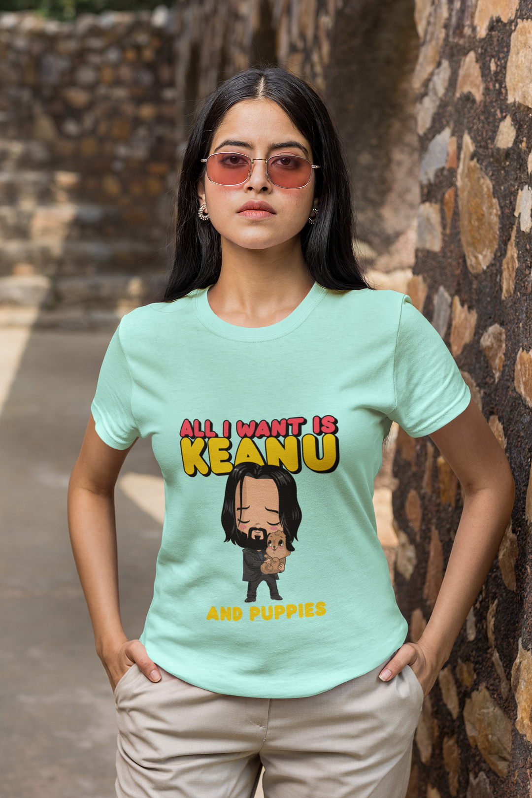 Keanu Printed Tshirt by UQ(Mint)