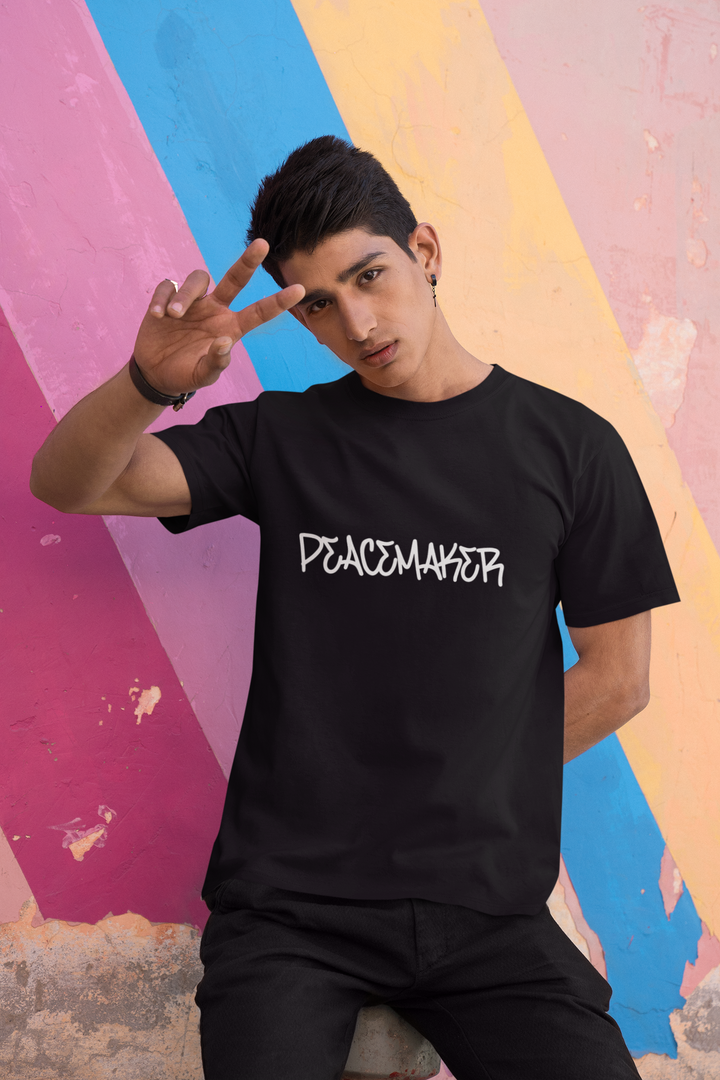 Peacemaker Printed Tshirt by UQ(Black)