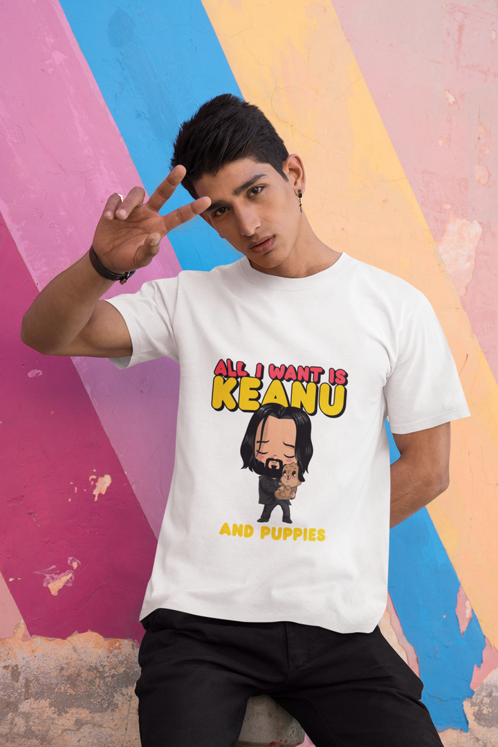 Keanu Printed Tshirt by UQ(White)