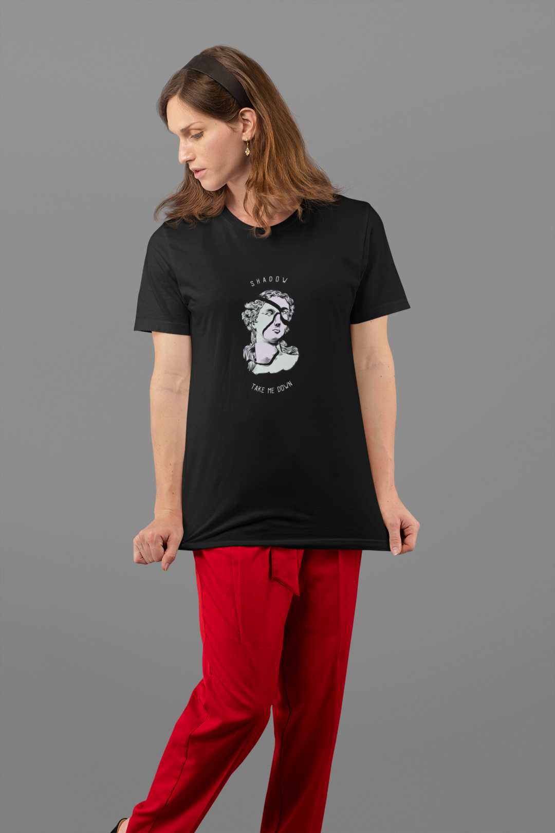 Statue Printed Tshirt (Black)