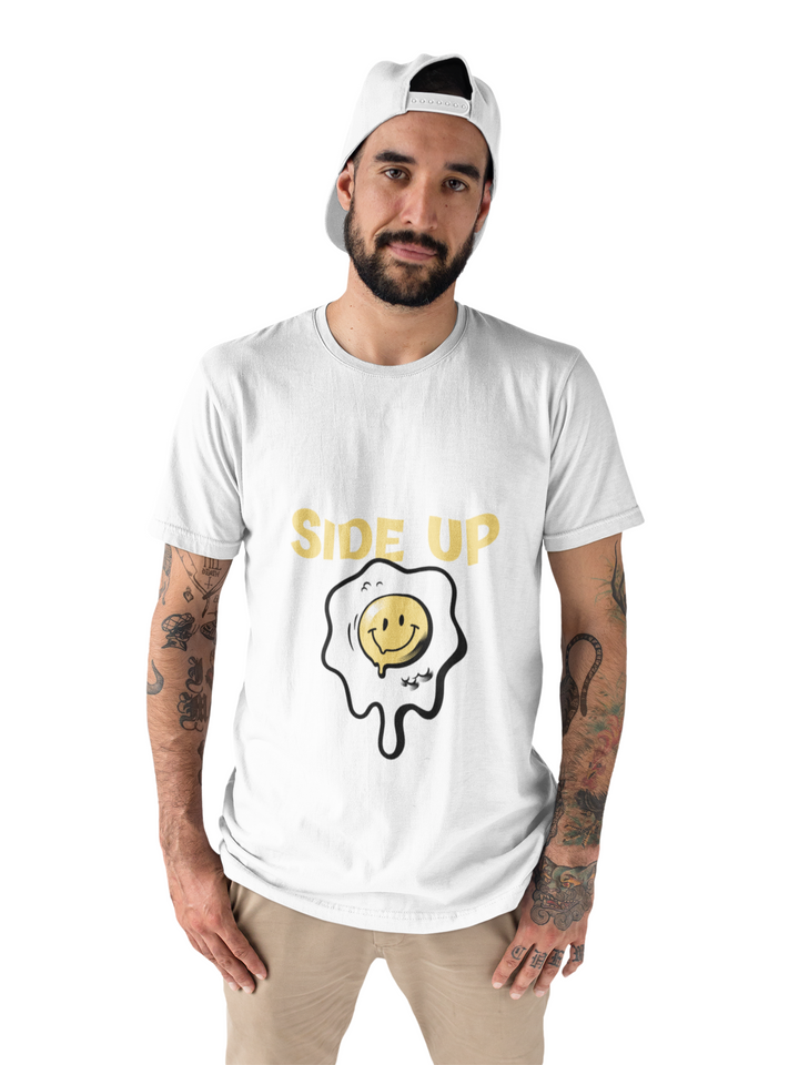 Sunny sideup Printed Tshirt by UQ(White)