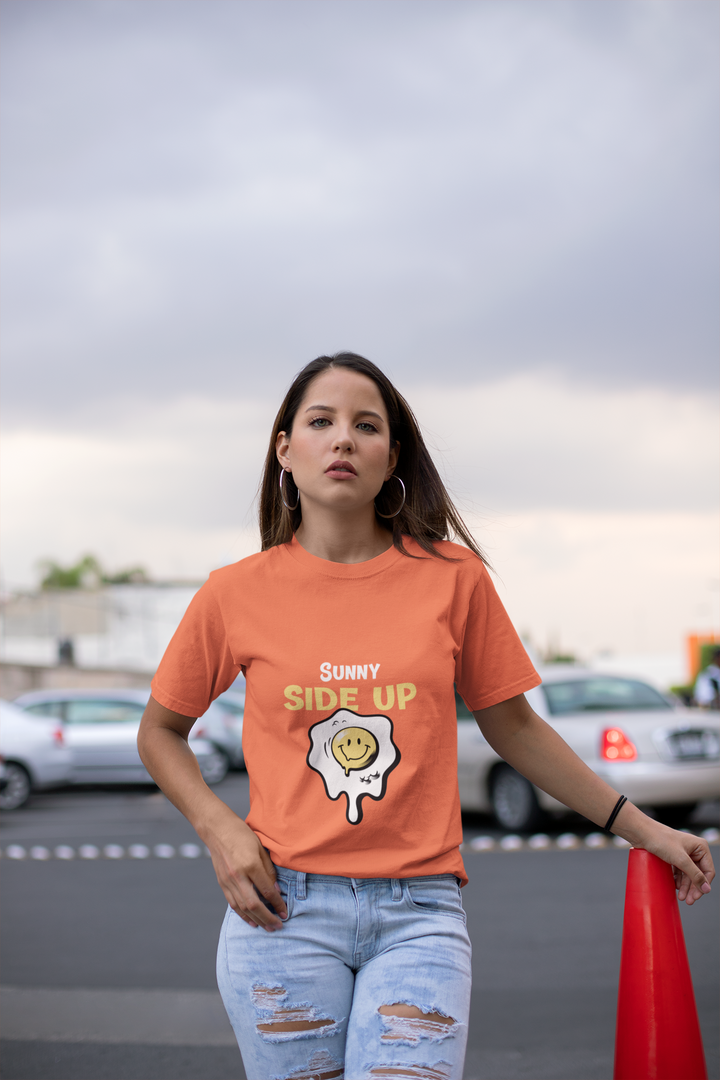 Sunny sideup Printed Tshirt by UQ(Sunset)