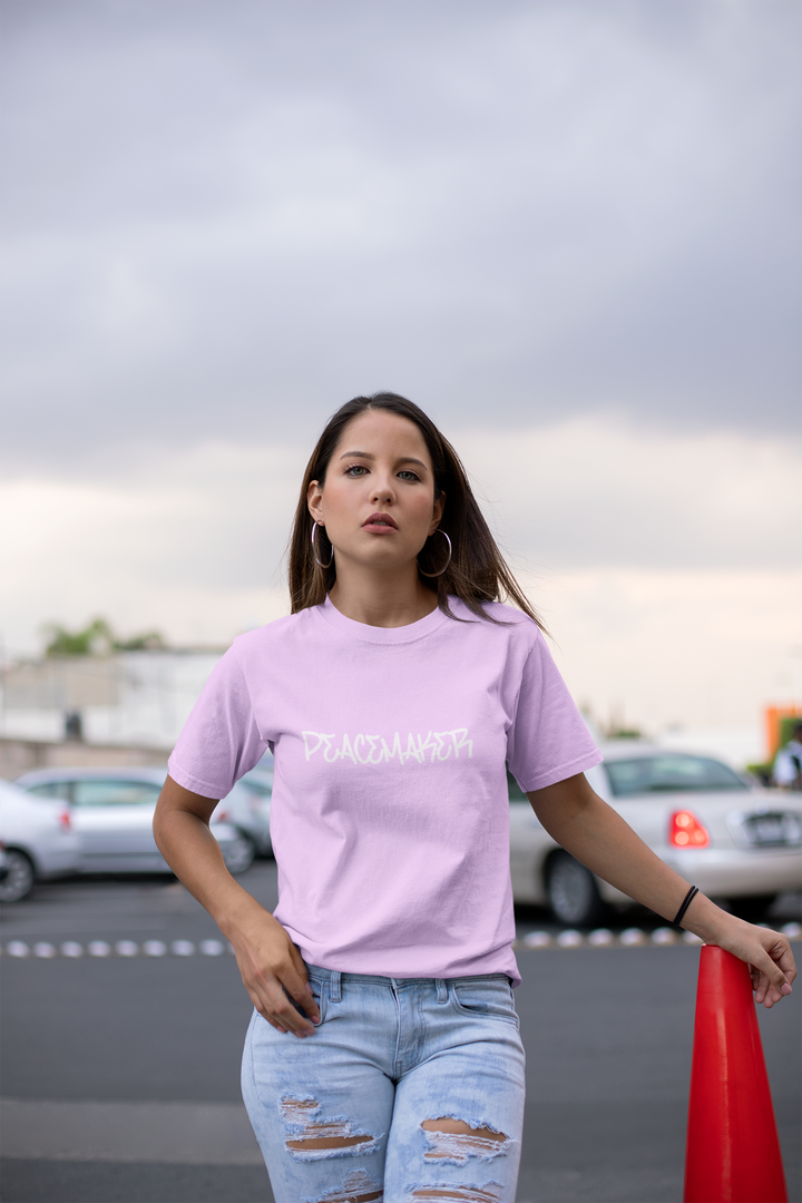 Peacemaker Printed Tshirt by UQ(Light Grey)(Lilac)